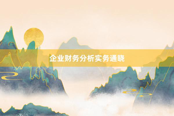 企业财务分析实务通晓